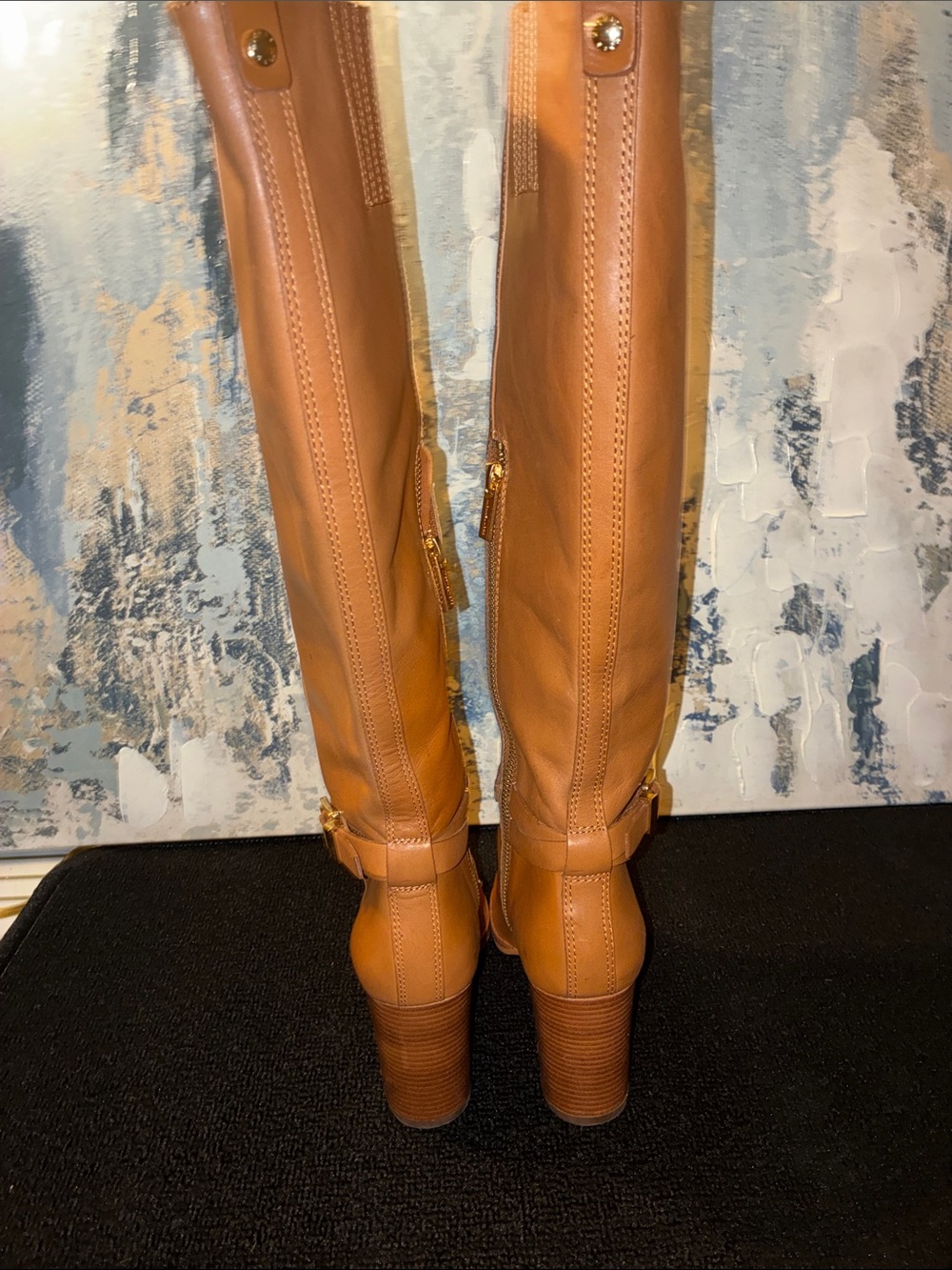NWOT Michael KORS Arley Tall Women's Fashion Boots in Cognac Brown Size 6 - Picture 7 of 16